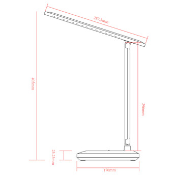 Stolná LED lampa LORNA biela 10