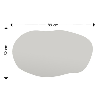 Zrkadlo LOSSA čierna 6