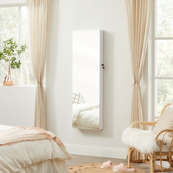 Závesná šperkovnica LOVA I biela 1