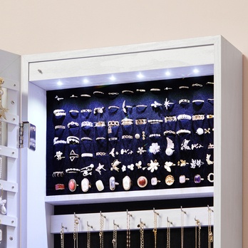 Závesná šperkovnica LOVA I biela 6