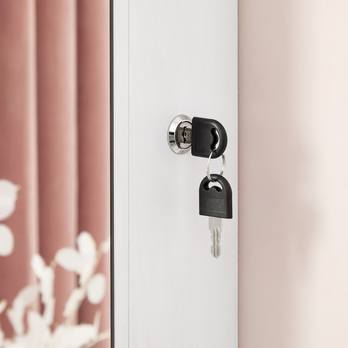 Závesná šperkovnica LOVA I biela 8