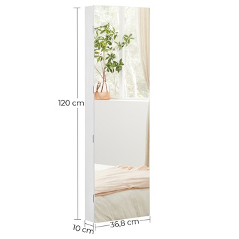 Závesná šperkovnica LOVA I biela 13