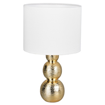 Stolná lampa LOVA zlatá/biela 1