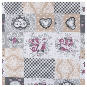 Obrus LOVE sivá, 120x140 cm 1