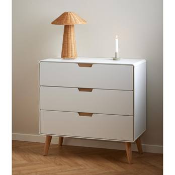 Komoda LOWELL 80 biela/dub 1