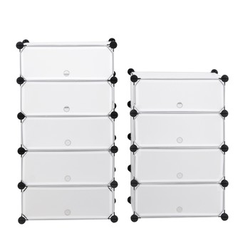 Regál LPC10W biela/priesvitná 3