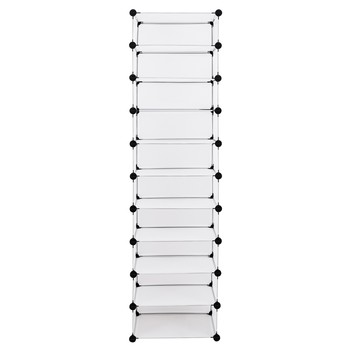 Regál LPC10W biela/priesvitná 4