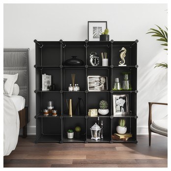 Úložný plastový organizér  LPC44BK čierna 2