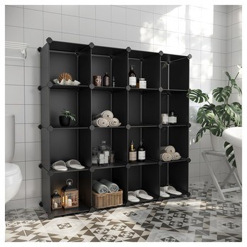 Úložný plastový organizér  LPC44BK čierna 4