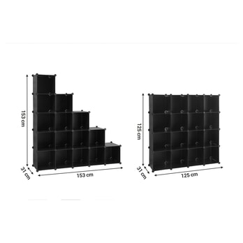 Úložný plastový organizér  LPC44BK čierna 6