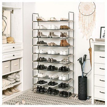 Regál na topánky LSA10G sivá 1