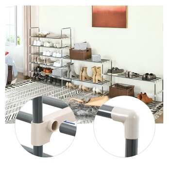 Regál na topánky LSA10G sivá 2