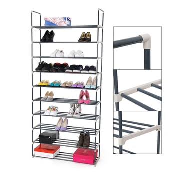 Regál na topánky LSA10G sivá 16