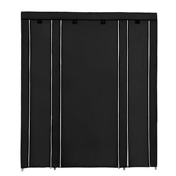 Látková šatníková skriňa LSF03H čierna 4