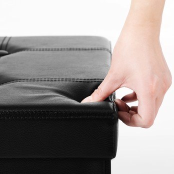 Taburet s úložným priestorom LSF10 čierna 5