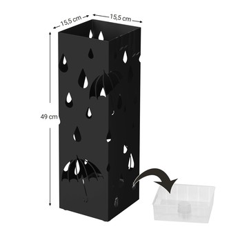 Stojan na dáždniky LUC 4 čierna 4