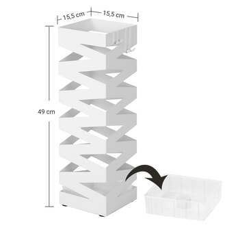 Stojan na dáždniky LUC16 biela 3