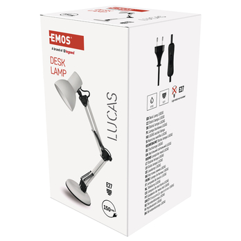 Stolná lampa LUCAS biela 2