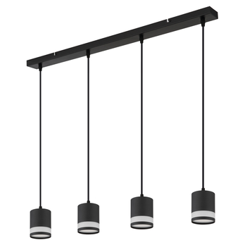 Závesné svietidlo LUCERO 4 čierna/biela 3