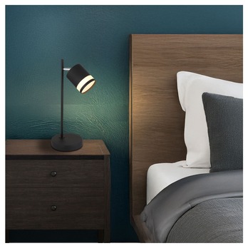 Stolná lampa LUCERO čierna/biela 1