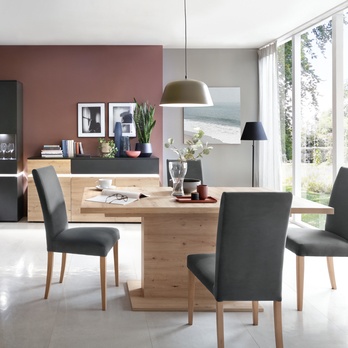 Komoda LUCI 2 dub artisan/sivá 1