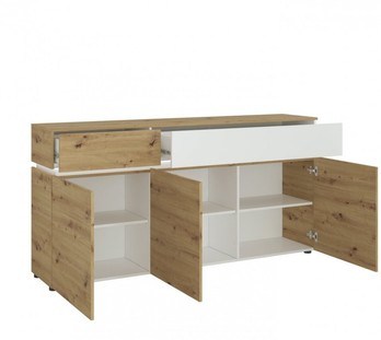 Komoda LUCI 2 dub artisan/alpská biela 2