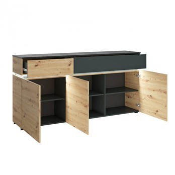 Komoda LUCI 2 dub artisan/sivá 2