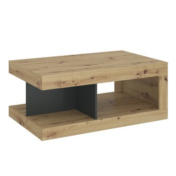 Konferenčný stolík LUCI dub artisan/biela/tmavosivá 3