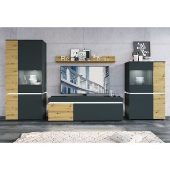 TV komoda LUCI dub artisan/sivá, 150 cm 1