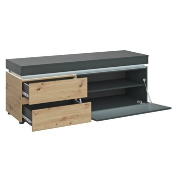 TV komoda LUCI dub artisan/sivá, 150 cm 2