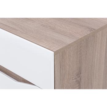 Komoda LUCY LI 2 dub sonoma truffel/biela vysoký lesk 4