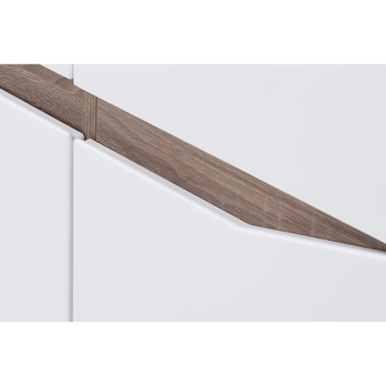 Komoda LUCY LI 2 dub sonoma truffel/biela vysoký lesk 5