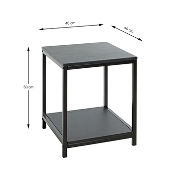 Prístavný stolík LUGANO čierna 2