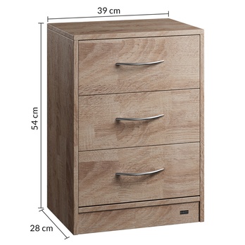 Nočný stolík LUISE 4 dub sonoma, 2 ks 4