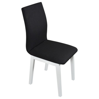 Jedálenská stolička LUKA 1 biela/čierna 1