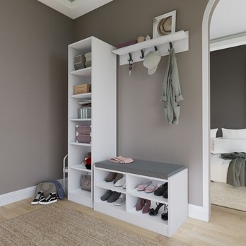 Predsieňová zostava LUKAS biela 2