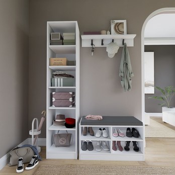 Predsieňová zostava LUKAS biela 3