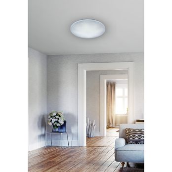 Stropné LED svietidlo LUKIDA biela, trblietavý efekt 1