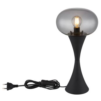 Stolná lampa LULA čierna/sivá 3