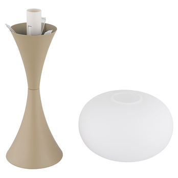 Stolná lampa LULA piesková/biela 3