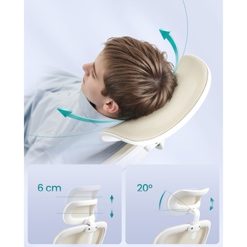 Kancelárska stolička LUMBAR krémová 5