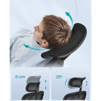 Kancelárska stolička LUMBAR čierna 2