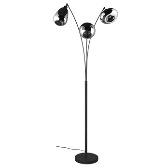 Stojacia lampa LUMINA čierny kov/sklo 5