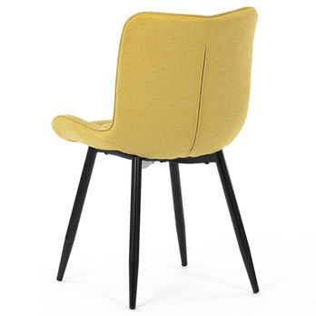 Jedálenská stolička LUMIR žltá 4