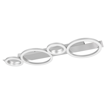 Stropné LED svietidlo LUMOS chróm/biela 1