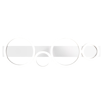 Stropné LED svietidlo LUMOS chróm/biela 2