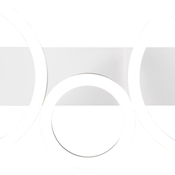 Stropné LED svietidlo LUMOS chróm/biela 3