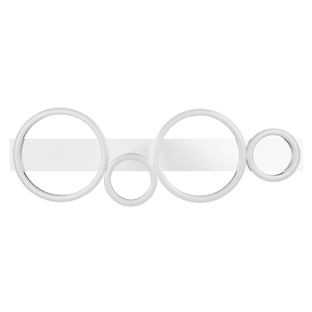 Stropné LED svietidlo LUMOS chróm/biela 4