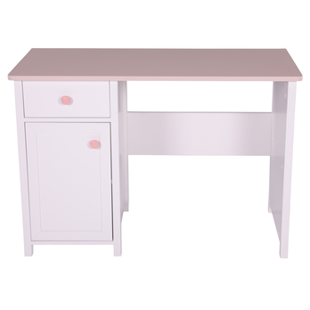 Písací stôl LUNA 03 biela/ružová 3