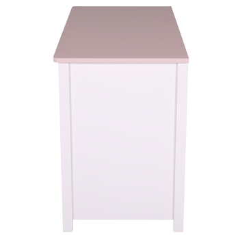 Písací stôl LUNA 03 biela/ružová 4